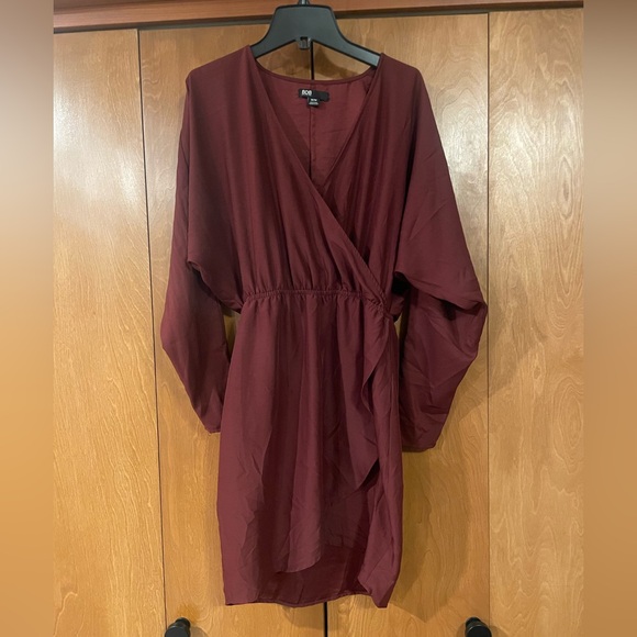 David Bitton Dresses & Skirts - David Bitton Burgundy Wrap Dress